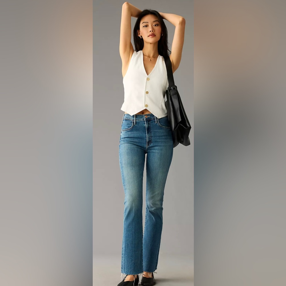 MOTHER “HUSTLER ANKLE FRAY JEANS”WASH: HEALING JAR. **SIZE 30 *NWT $258.00